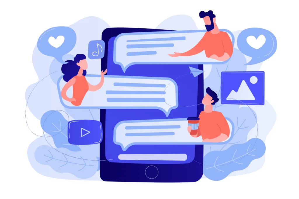 Social media strategie die een website verbindt met social media kanalen